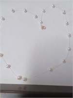 Marked 14K Clasp Pearlish Necklace