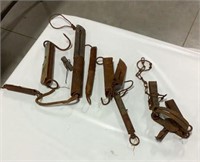 Misc metal lot including trap
