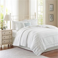 Alexis Ruffle Quilted Coverlet Set King $76