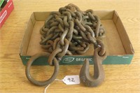 Approx 8' Log Chain Hook & Ring