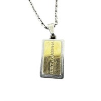 Dolce & Gabbana two tone fashion necklace