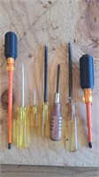 Miscellaneous screwdrivers,  Pratt-Read, Klein