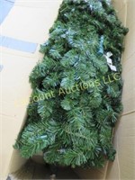 7.5' prelit artificial Christmas tree in box