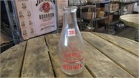 (6) Multi-Milk Glass Bottles