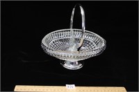 NICE SILVER ACCENT BOWL WITH HANDLE