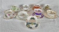 Tea cups with saucers! Including imperial, Royal
