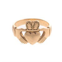 A Well Made Claddagh Ring in 14K Gold
