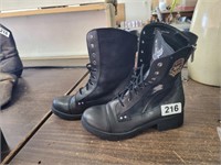 R & C BOOTS, GENTLY USED, SIZE 8