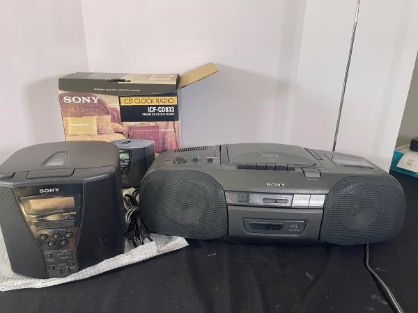 Sony Boombox & Sony CD Radio New in Box CFD-6