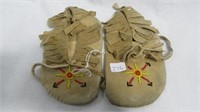 Native American Indian Childs Moccasins with