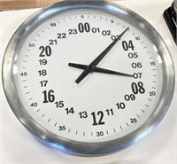 CLOCKS .COM 13" - 24 HOUR CLOCK