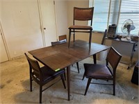 GORGEOUS MID CENTURY VINTAGE DINING TABLE 4 CHAIRS