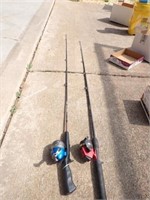 (2) Fishing Poles w/Reels