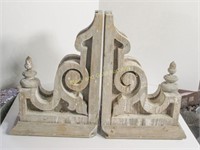 Pair Of Antique Wooden Cornices