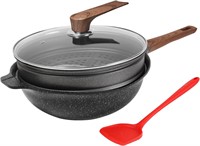 ESLITE LIFE Nonstick Woks & Stir-fry Pans with Ste