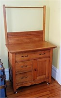 ANTIQUE WASHSTAND / DRESSER 55" T X 31" W