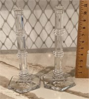 Tiffany & Co. crystal candlesticks
