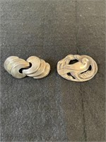 2 Sterling Pins One is a Dove Possibly from