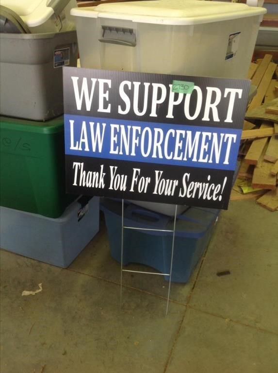 Support law-enforcement sign