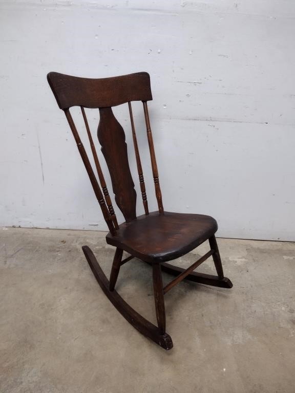 Antique Solid Wood Rocking Chair