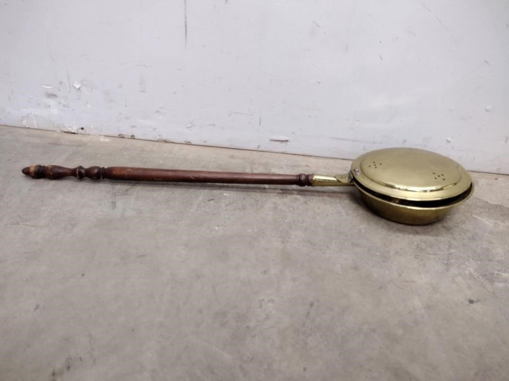 Antique Brass Bed Warmer