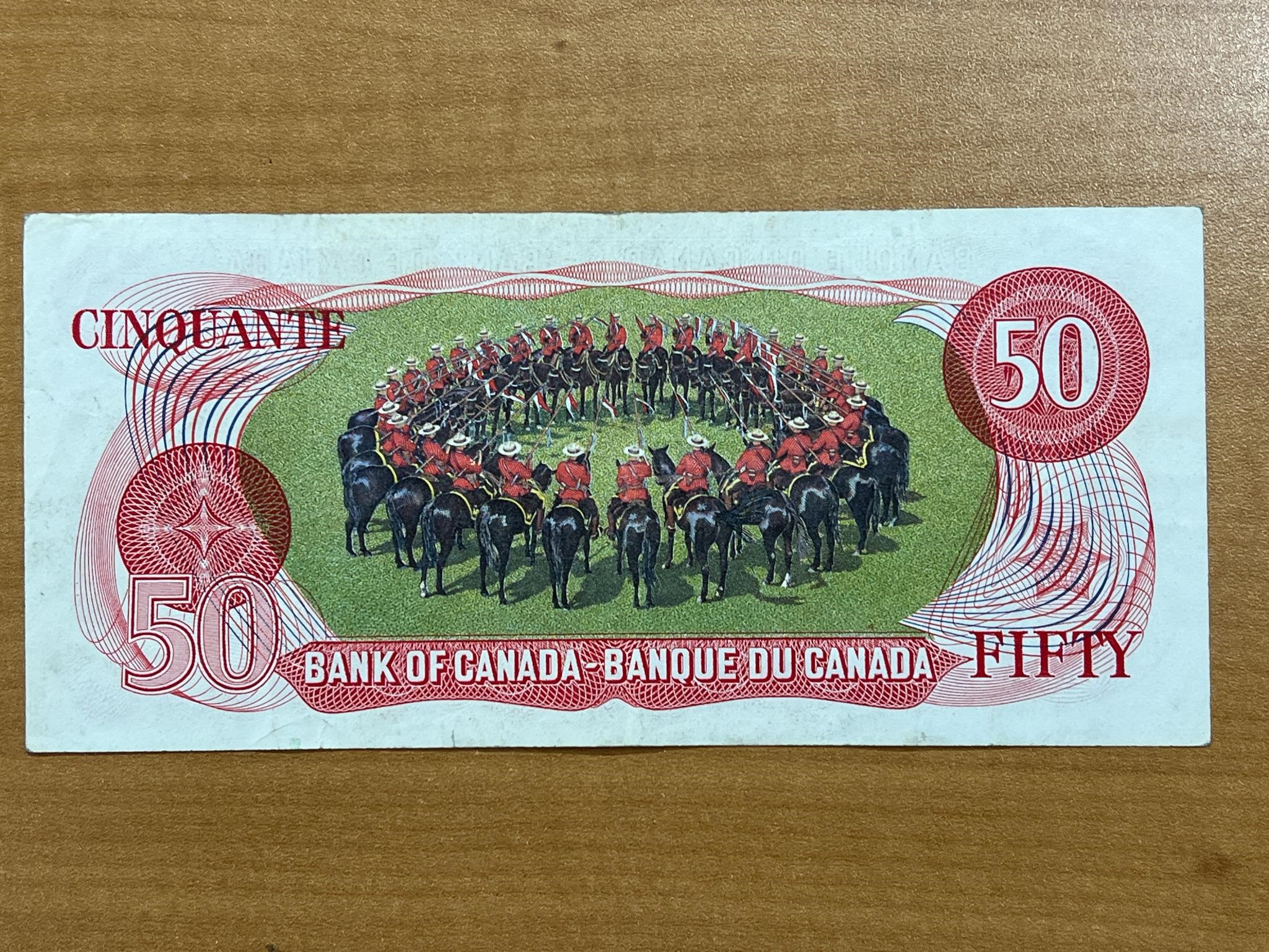 1975 Cdn RCMP Musical Ride $50 Note