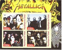 Metallica - Republic of Chad Stamp Sheet