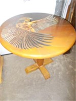 Fancy Native American Pedestal Table w/
