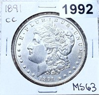 1891-CC Morgan Silver Dollar CHOICE BU