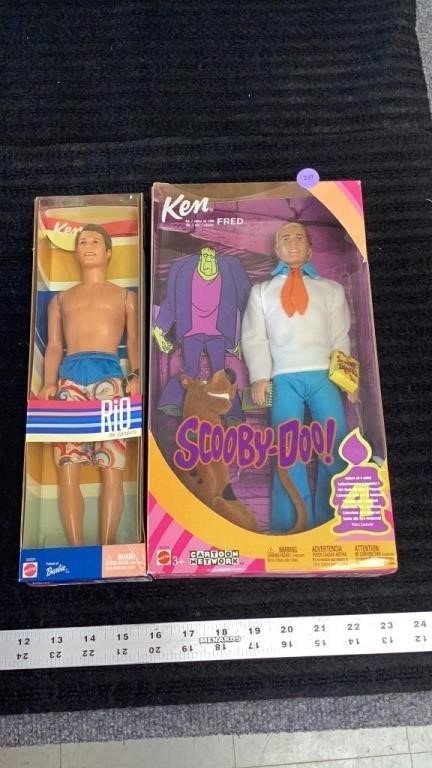 Collectible Ken scooby-doo Barbie doll,