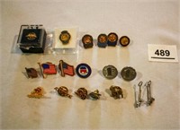 Small Shirt pins; 2006 RNC; Flags