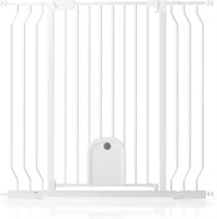 Baby Gate with Cat Door for Stairs - Auto Close