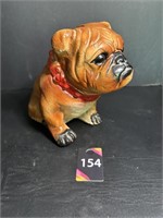 Chalkware Bulldog Bank