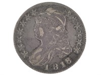 1818 Bust Half Dollar, 8/7, Small 8