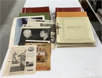 5 Scrap books w/ newspapers, magazines clippings