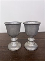 Pewter Wine Goblets