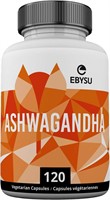 EBYSU Ashwagandha Supplement - 120 Capsules