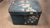 Tin Painted Container, 15 x 11 x 10