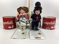(2) Campbell's Kids Doll in original packaging w