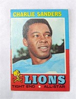 1971 Topps Charlie Sanders Lions Card #210