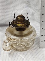 Vintage clear oil lamp