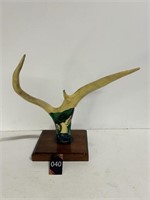 Duck Carved From Antler 7"x6"x13"H