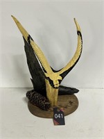 Eagle Carved From Antler