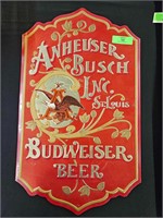 Anheuser Busch Budweiser Advertising Beer Sign