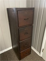 ANTIQUE WOOD FILE CABINET