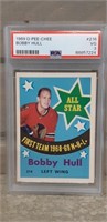 1969 Bobby Hull Graded ALL Star hockey Card OPC