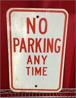 No Parking Any Time sign 12x18