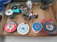 Lot: Pfleuger Fishing Reel and Fishing Line