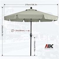 ABCCANOPY 9FT Patio Umbrella Outdoor Table
