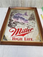 Miller High Life Walleye mirror